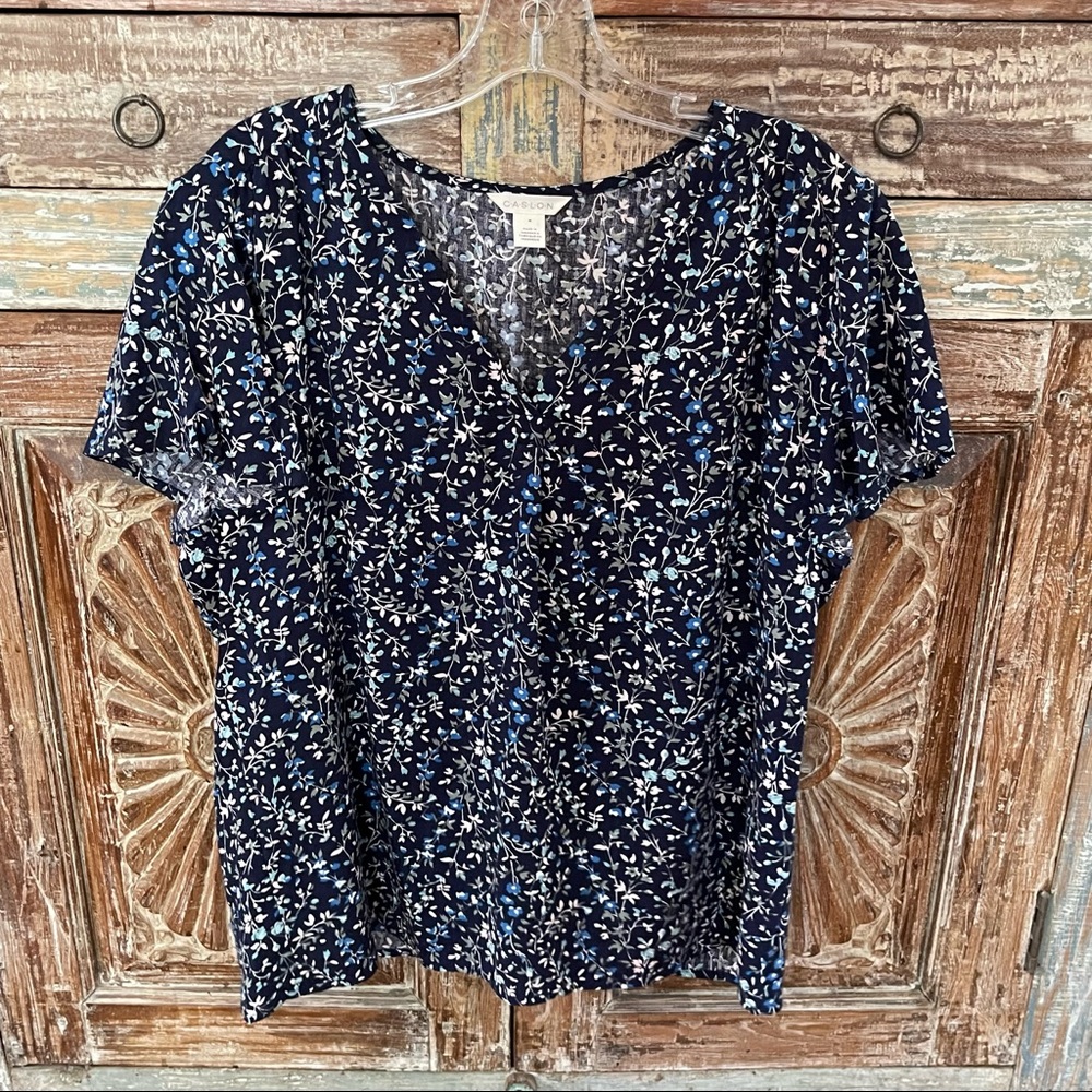 CASLON Short Sleeve Blouse